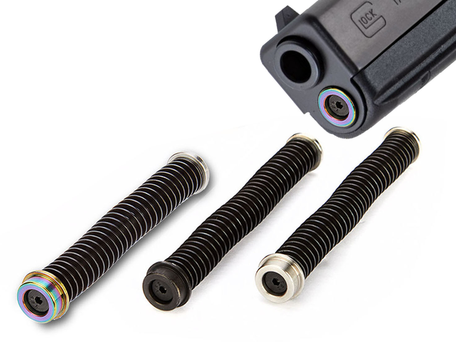 NDZ Guide Rod Assembly Stainless Cerakote ISMI Spring Fits Glock